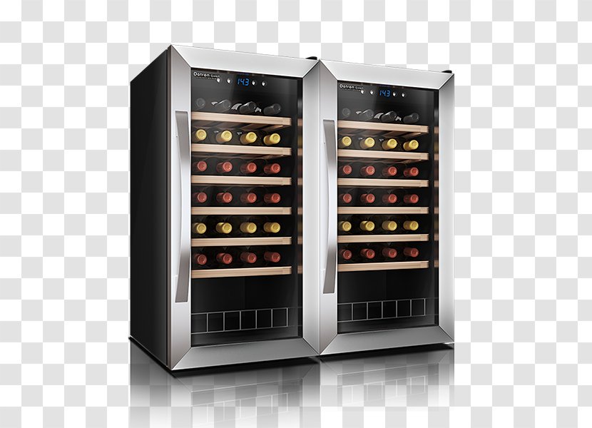 Wine Cooler Refrigerator Cellar Bottle - Furniture Transparent PNG