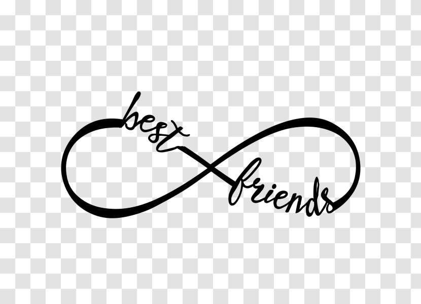 Best Friends Forever Friendship Love Clip Art - Black And White - Friend Transparent PNG
