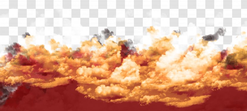 Cloud Sunset Afterglow Fire - Dish - Creative Clouds Background Transparent PNG