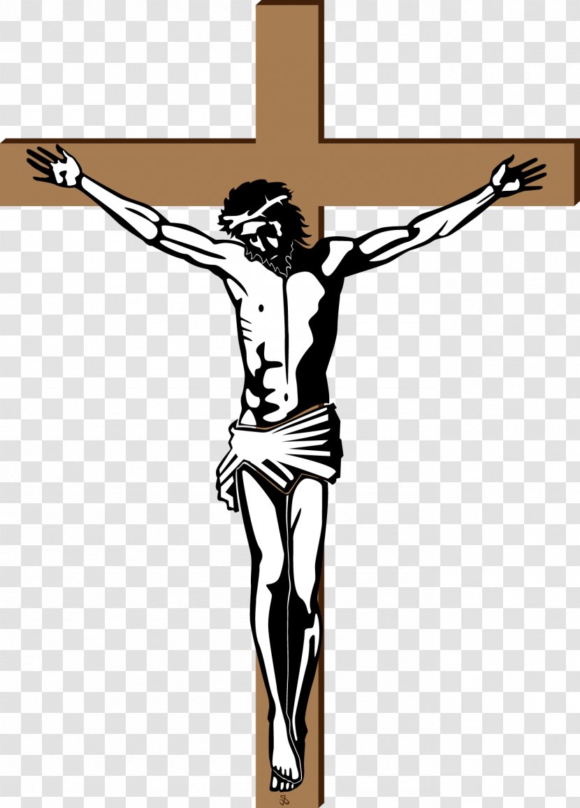 Cross Crucifixion Of Jesus Depiction Christianity - Religious Item - Vector Wood Transparent PNG