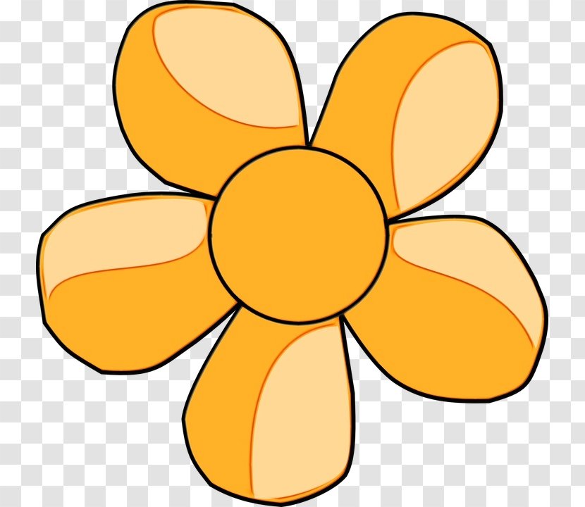 Flower Petal Drawing Coloring Book Microsoft PowerPoint - Yellow - Line Art Plant Transparent PNG