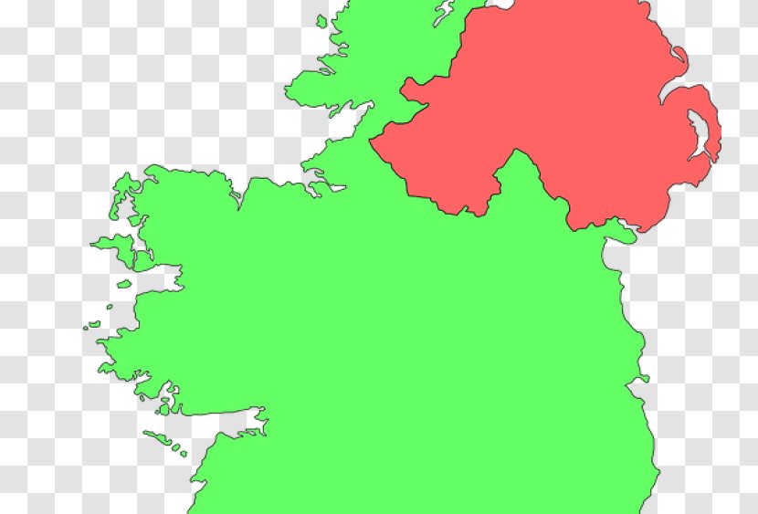 Republic Of Ireland World Map Vector Graphics Clip Art - Green Transparent PNG