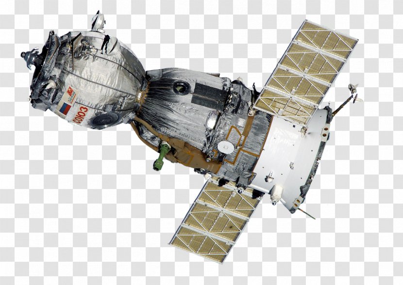 Satellite Spacecraft Clip Art Soyuz - Space Station - Spaceship. Transparent PNG