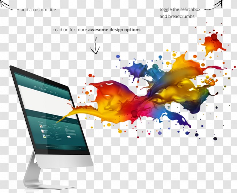 Website Advertising E-commerce Web Banner Graphic Design - Media - Apple Color Splash Transparent PNG