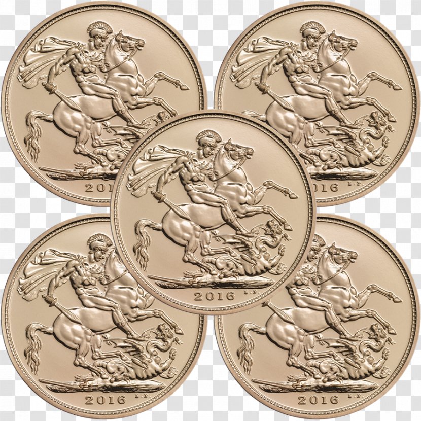 Half Sovereign Gold Coin - Elizabeth Ii Transparent PNG