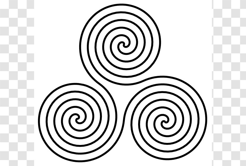 Triskelion Spiral Symbol Clip Art - Triple Goddess - Cliparts Transparent PNG