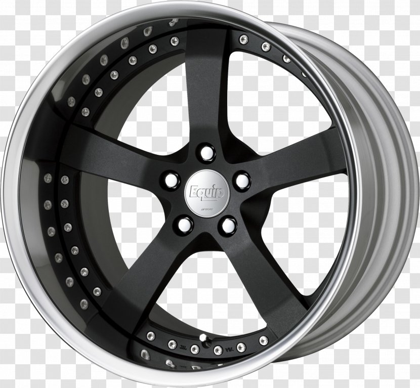 Alloy Wheel Car Tire Rim WORK Wheels - Black Transparent PNG