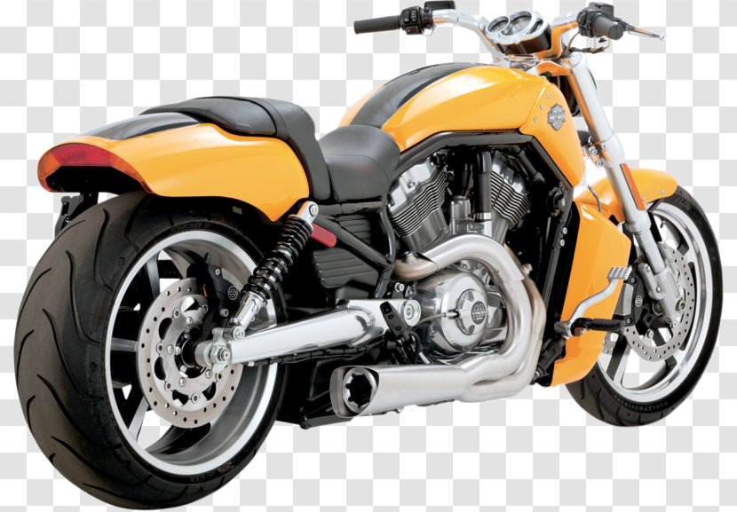 Exhaust System Harley-Davidson VRSC Motorcycle Car - Wheel Transparent PNG