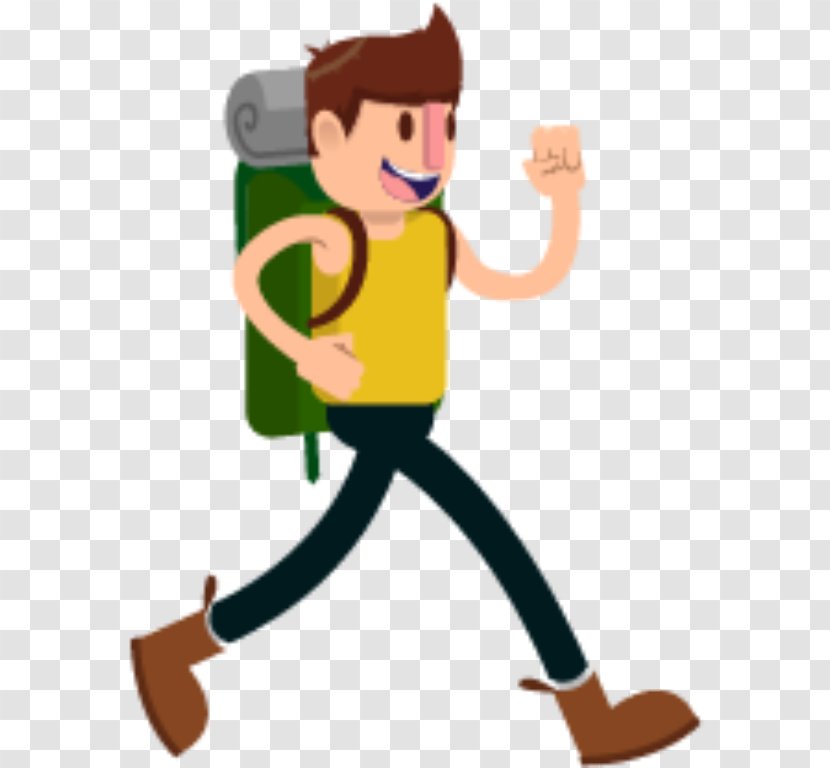 Hiking Backpacking Animated Film Cartoon - Hand - Backpack Transparent PNG