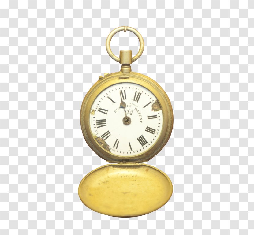 Clock Pocket Watch Gold Transparent PNG