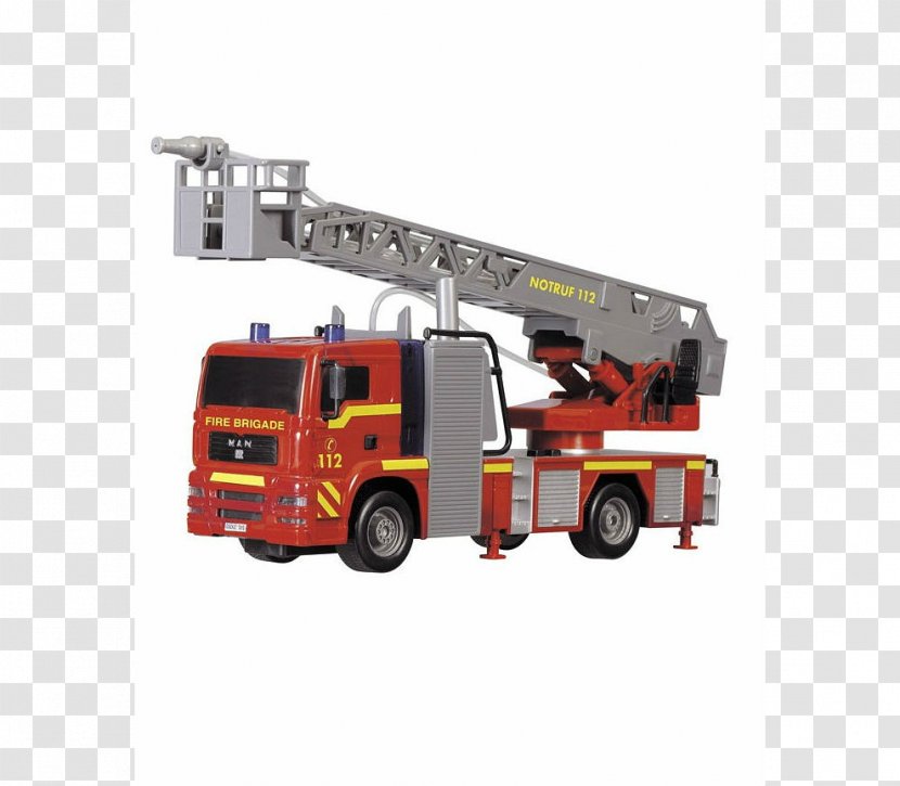 Fire Engine Die-cast Toy Car Firefighter - Construction Equipment Transparent PNG