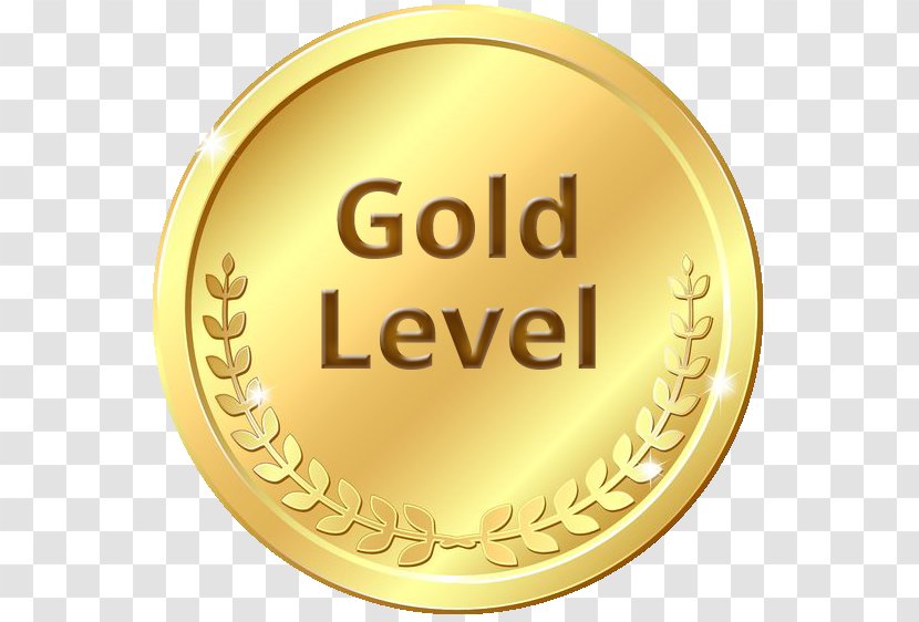 Gold Donation Advertising Organization Sponsor - Contract - Level Transparent PNG
