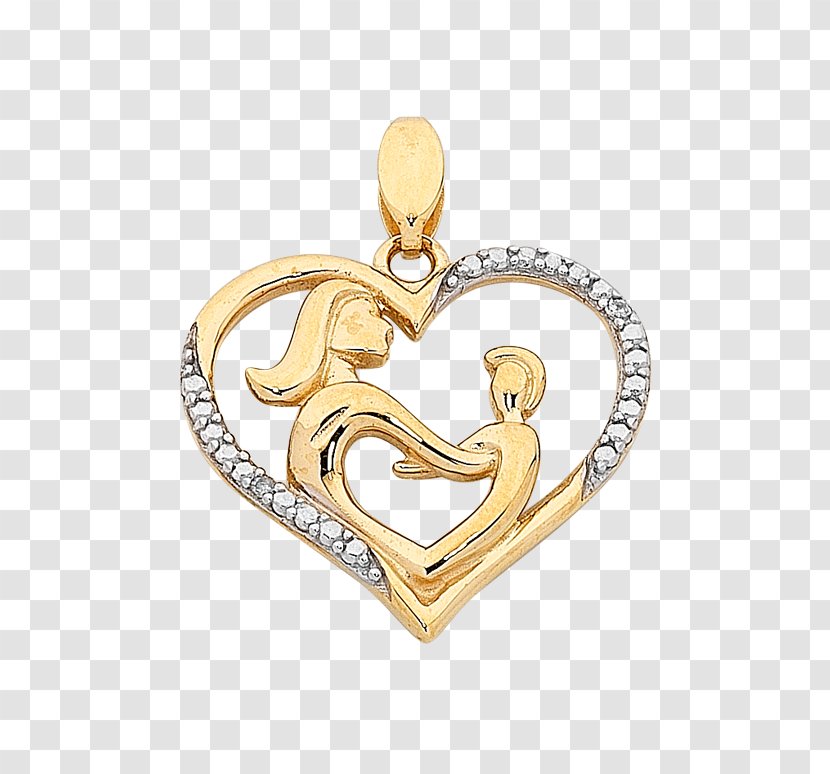 Locket Gold Silver Body Jewellery - Heart Transparent PNG
