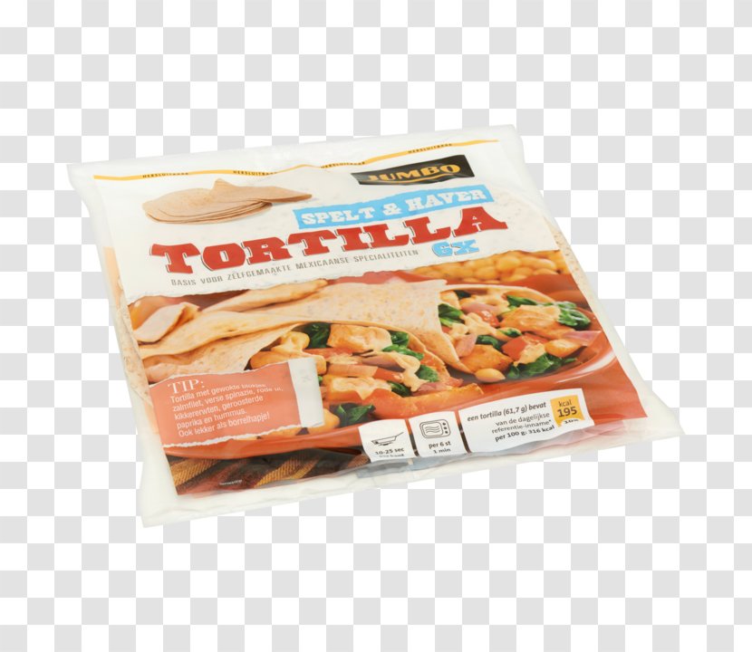 Wrap Jumbo Albert Heijn Spelt Corn Tortilla - Plain Water Transparent PNG