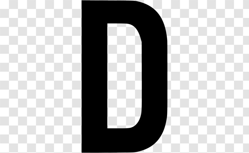 Black Letter - Number - D Transparent PNG