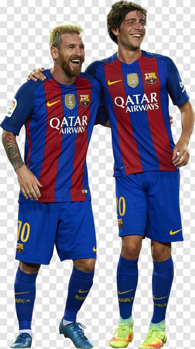 Sergi Roberto Lionel Messi Jersey FC Barcelona Spain National Football Team Transparent PNG