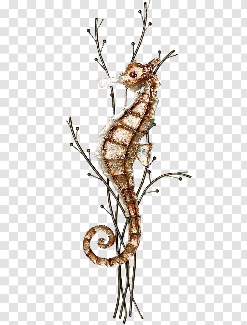 Art Big-belly Seahorse Handicraft Metal - Tree Transparent PNG