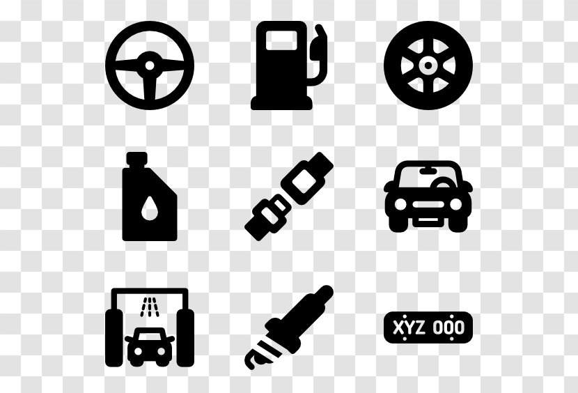 Car Auto Mechanic Clip Art - Monochrome Transparent PNG