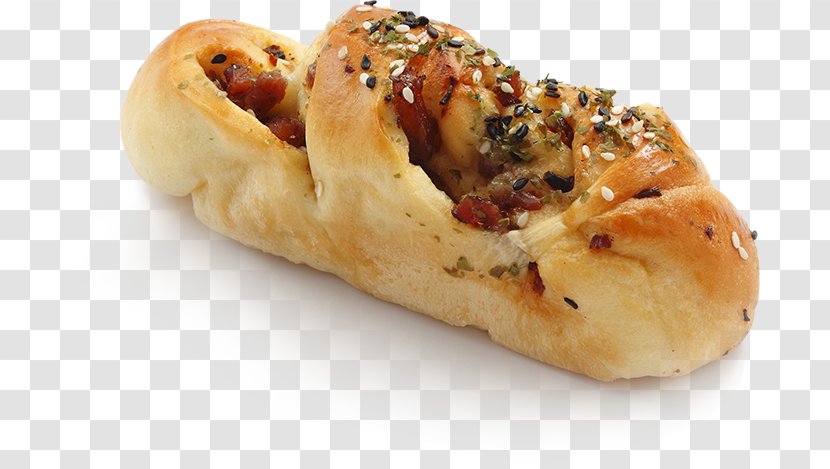 Bun Sausage Roll Bakery Bakkwa Bialy - Danish Pastry - Breadtalk Meat Floss Bread Transparent PNG