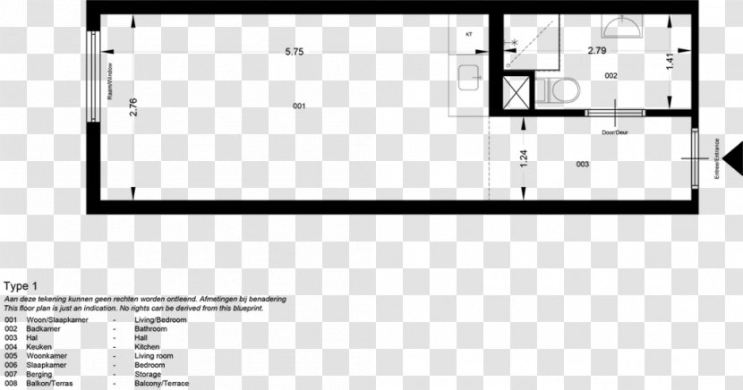 Studio Apartment House Room Floor Plan - Silhouette - Science Wireframe Transparent PNG