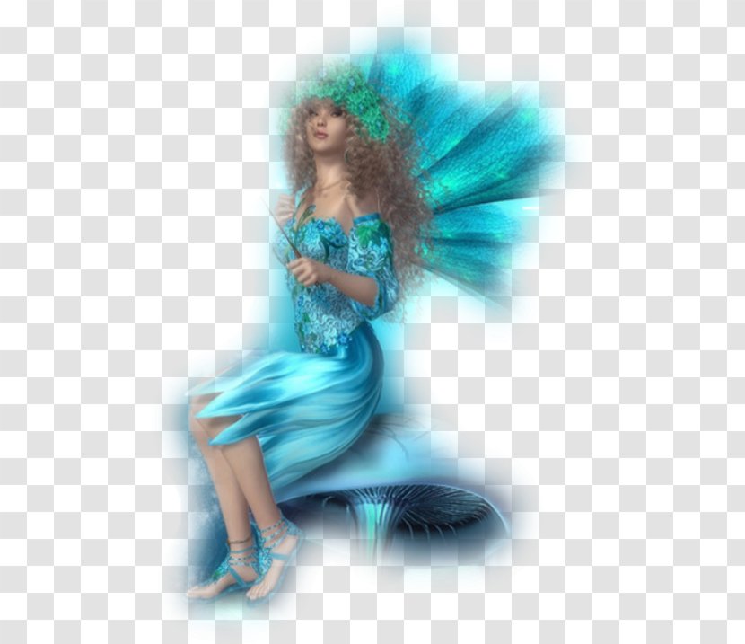 Fairy Turquoise Fashion Beauty.m - Model Transparent PNG
