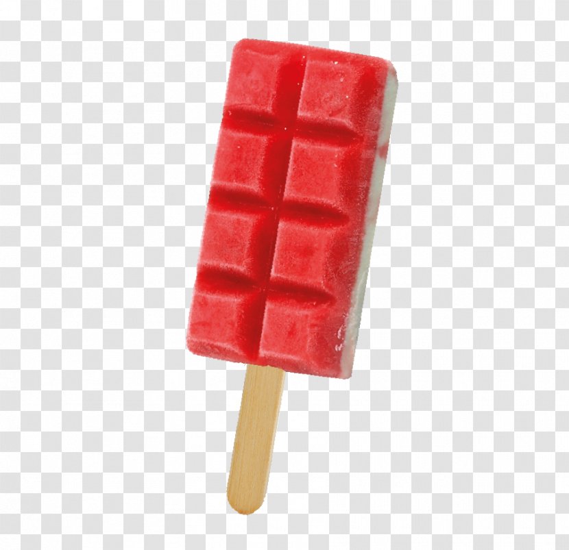 Frozen Food Cartoon - Ice Pops - Rectangle Strawberry Transparent PNG