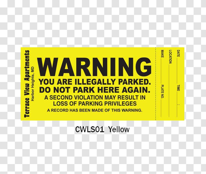 Brand Parking Violation Logo Font - Black And White Stickers For Bike Transparent PNG