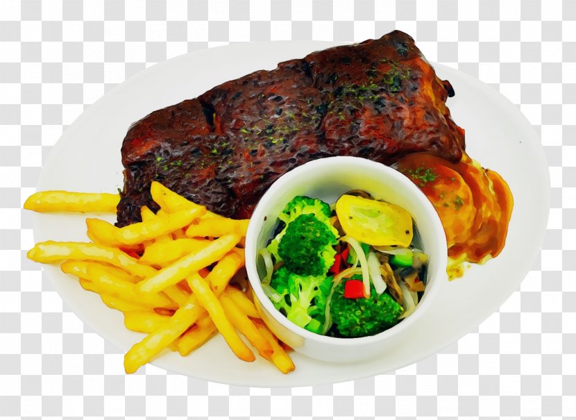 Junk Food Cartoon - Ingredient - Delmonico Steak Spare Ribs Transparent PNG