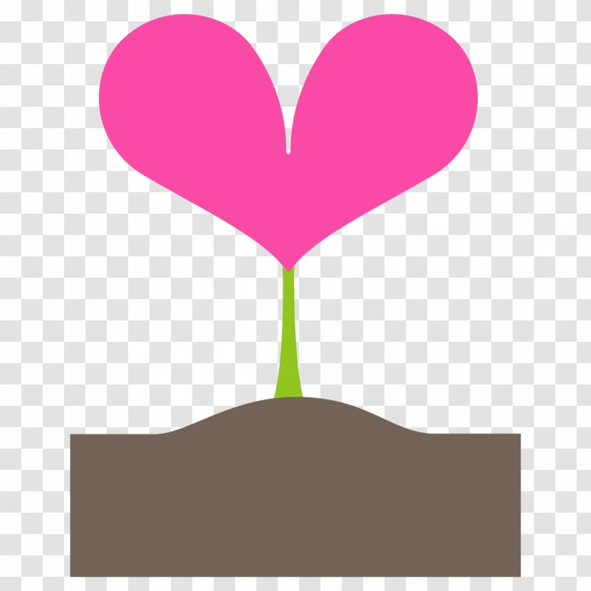 Heart Pink Clip Art Leaf Love - Magenta Logo Transparent PNG