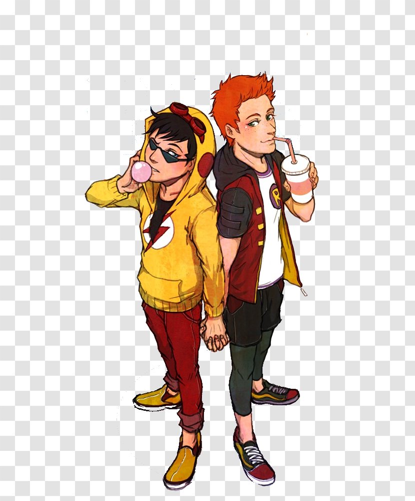 Wally West Dick Grayson Robin Flash Young Justice Transparent PNG