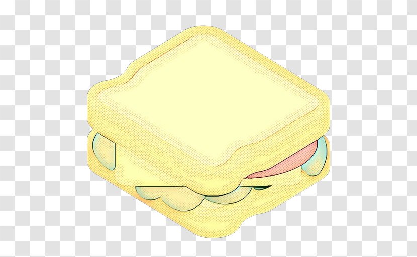 Yellow Processed Cheese - Retro Transparent PNG