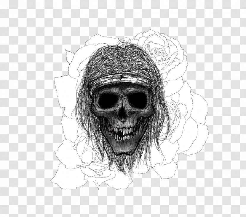 Skull Sketch Jaw Font - Artwork Transparent PNG