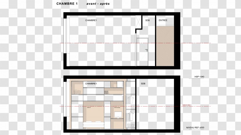 Craie Studio House Apartment Floor Plan - Rectangle Transparent PNG