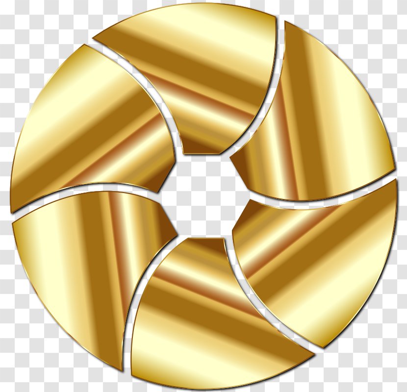 Gold Photography Icon - Sphere - Shut Cliparts Transparent PNG