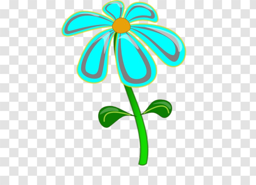 Cartoon Flower Drawing Clip Art - Green Transparent PNG
