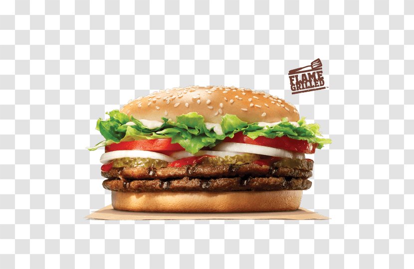 Whopper Hamburger Big King Cheeseburger Fast Food - Veggie Burger Transparent PNG