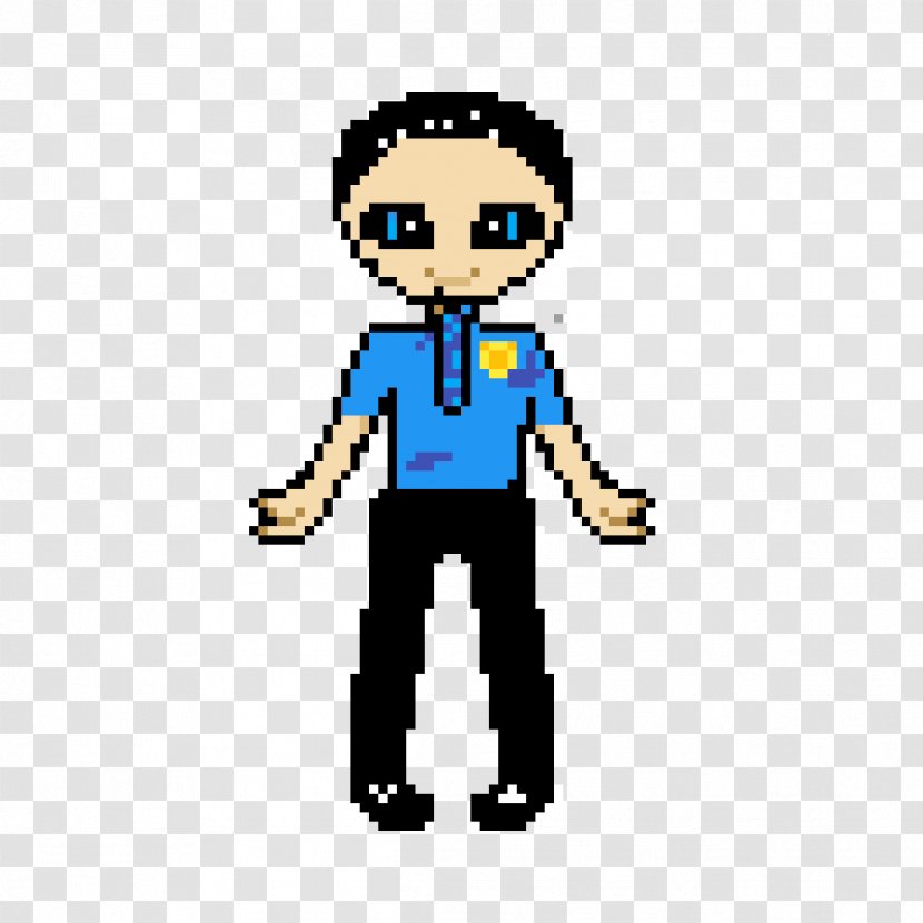 Drawing Pixel Art Clip - Fictional Character - Policeman Transparent PNG