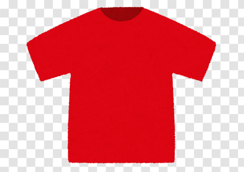 T-shirt Red Clothing Sleeve Active Shirt Transparent PNG