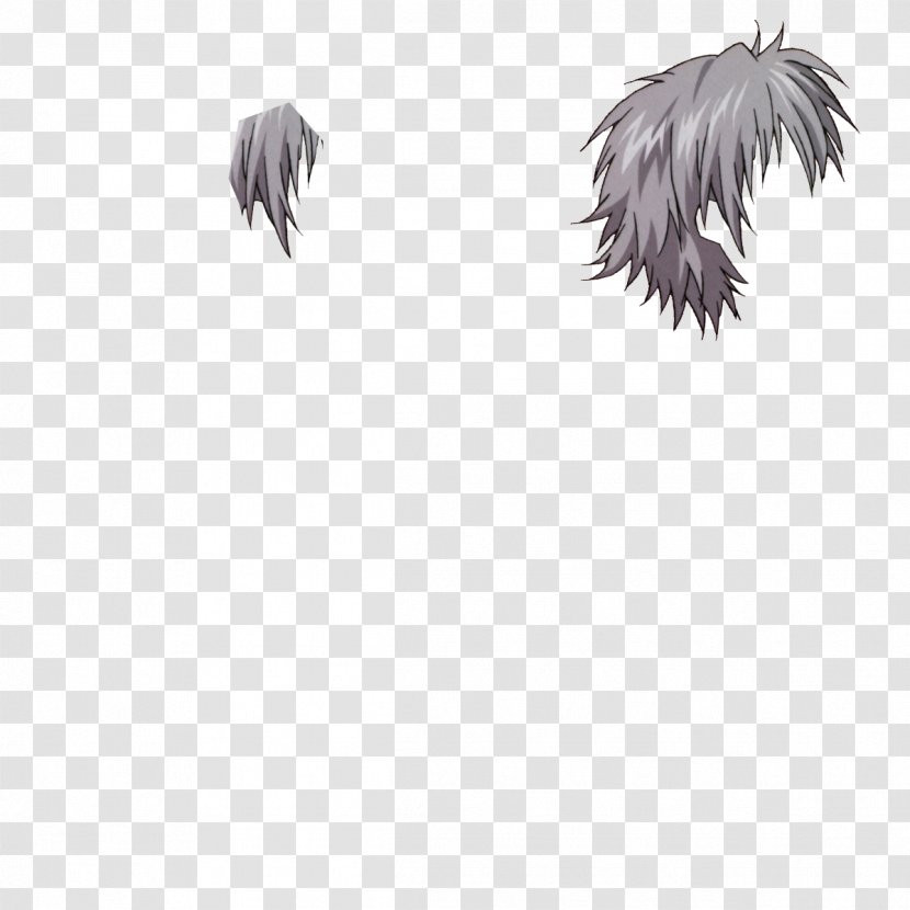 Feather Beak White Tail Black - Cartoon Transparent PNG