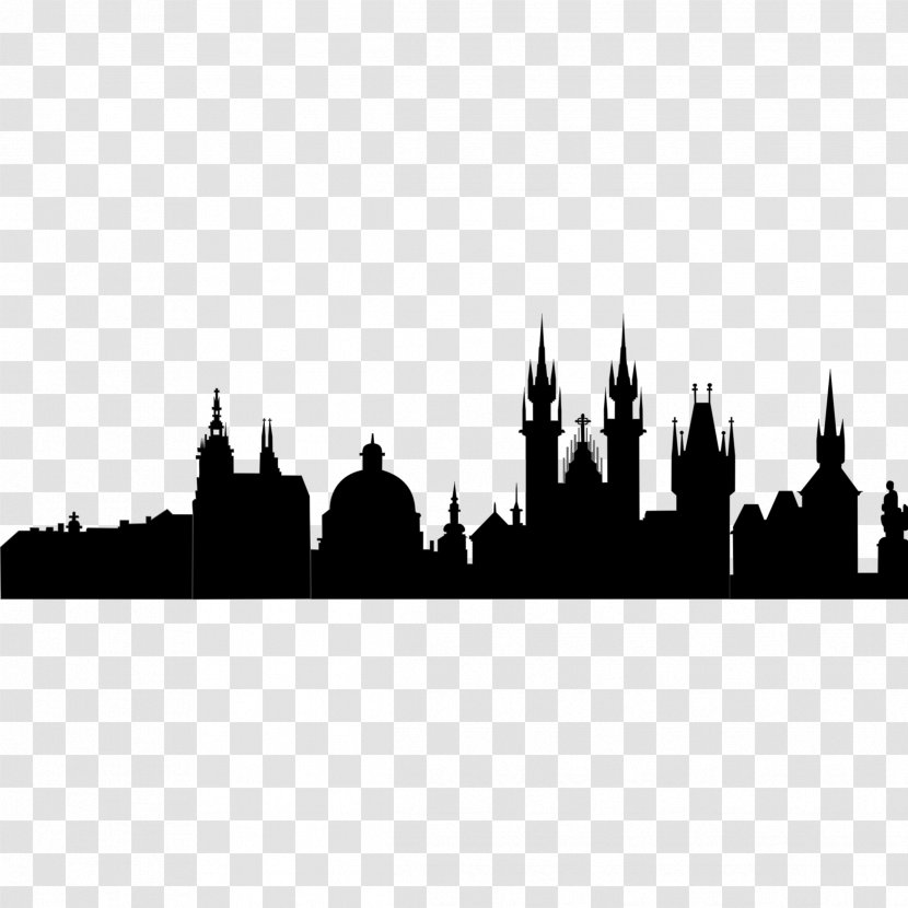Prague Silhouette Clip Art - Cliparts Transparent PNG