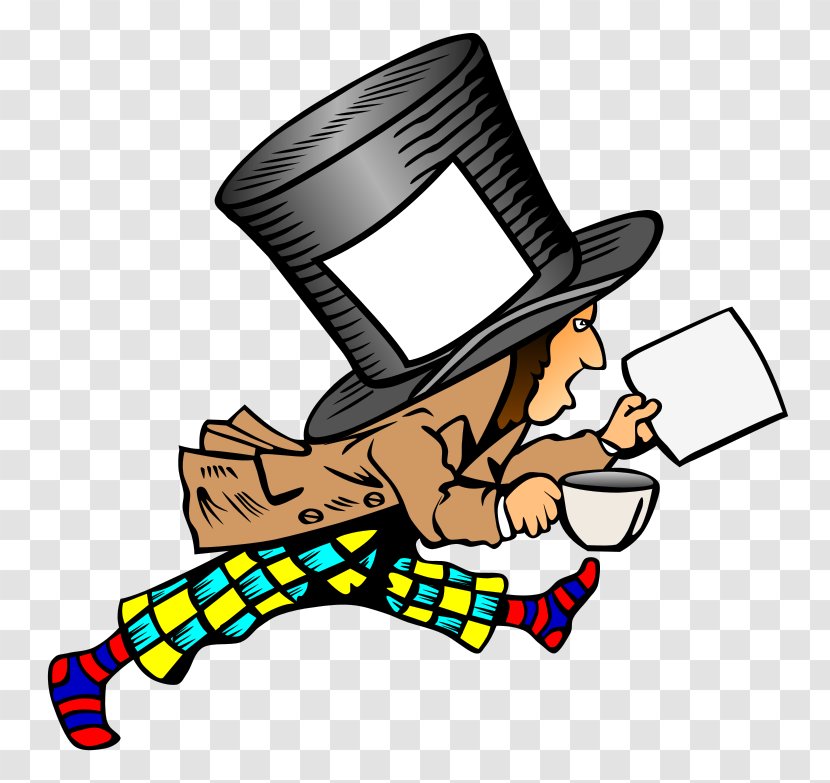 Mad Hatter Clip Art Alice's Adventures In Wonderland Vector Graphics Image - Artwork - Alice Transparent PNG