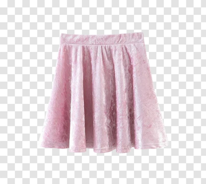 Skirt A-line Clothing Dress Velvet - Accessories - Pink Transparent PNG