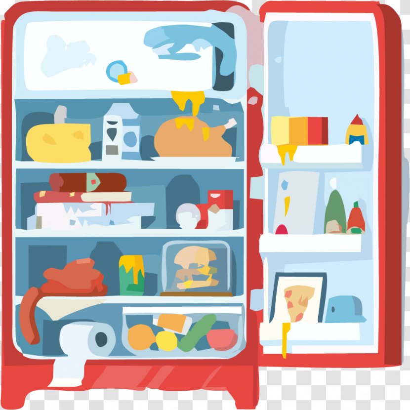 Refrigerator Apartment Dribbble - Web Design - Vector Red Transparent PNG