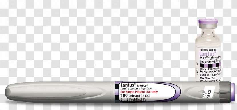 Insulin Glargine Pen Detemir Pharmaceutical Drug - Vials Transparent PNG