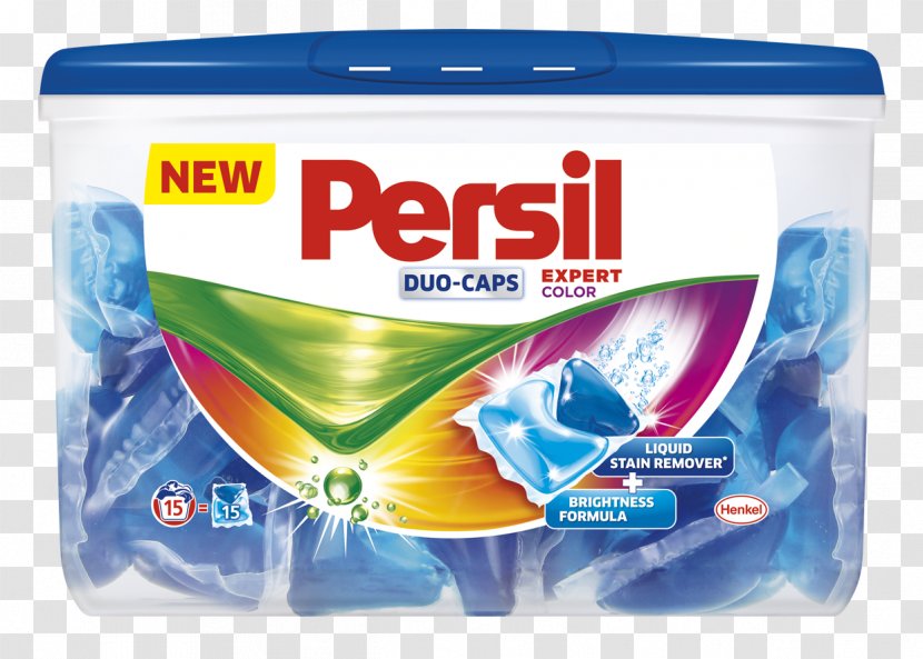 Persil Power Laundry Detergent Capsule - Plastic - Box Color Transparent PNG