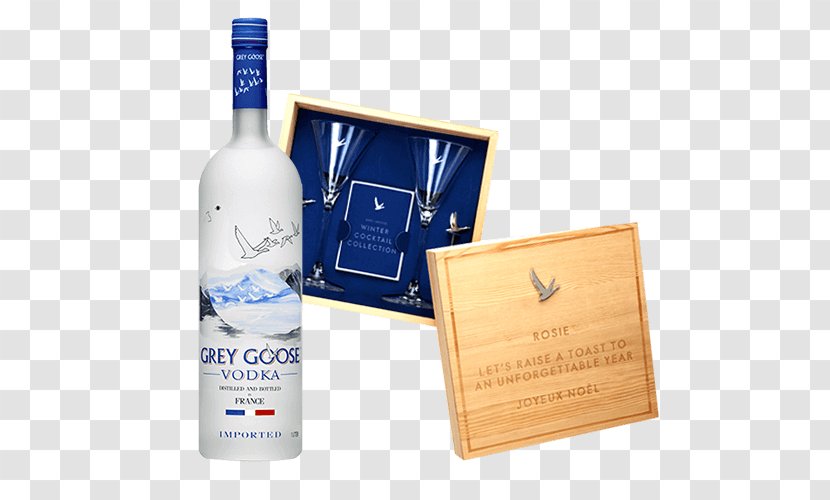Grey Goose Liquor Vodka Wine Cognac - Bottle Transparent PNG