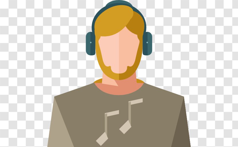 Headphones Icon - Frame - Man Wearing Transparent PNG