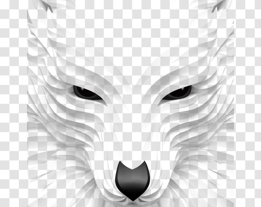 Digital Art Graphic Design - Tree - White Wolf Transparent PNG