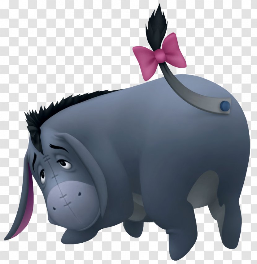 Eeyore Kingdom Hearts II Winnie The Pooh Piglet Tigger - Dog Like Mammal - Transparent Image Transparent PNG