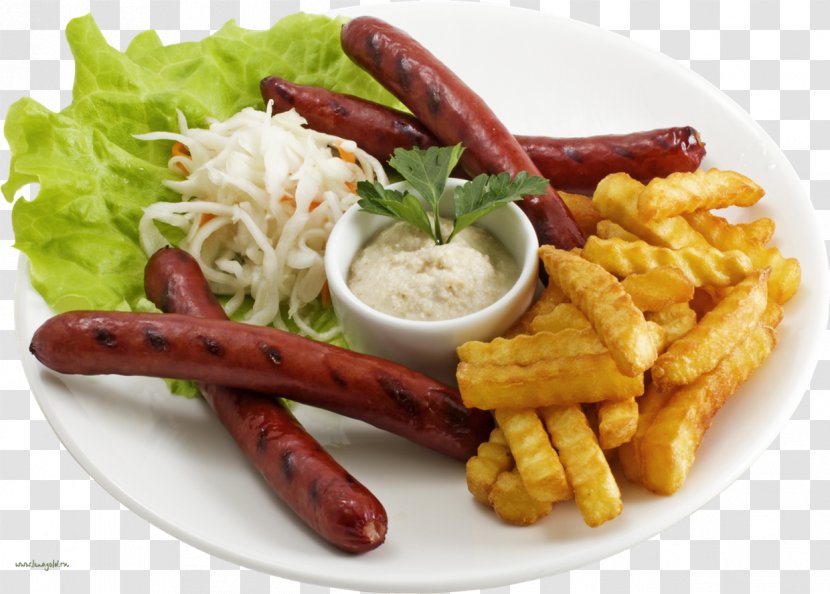 Food Hamburger Shashlik Baked Potato Butterbrot - Fries Transparent PNG